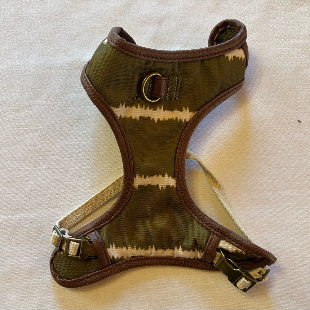 XS Green Tie Dye Dog Harness